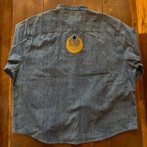 ナスングワム【Nasngwam】Indian motif Denim Shirt　XXLサイズ