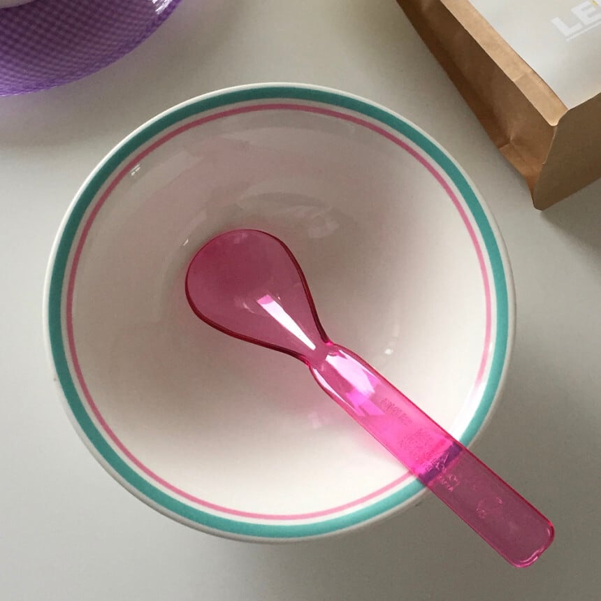 未使用❤️希少Angelic Pretty ノベルティシリアルボウルスプーンセット retro line bowl + spoon SET / レトロ シリアル ボウル 皿 スプーン