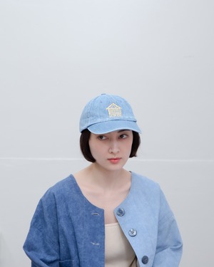 1990s embroidered denim cap