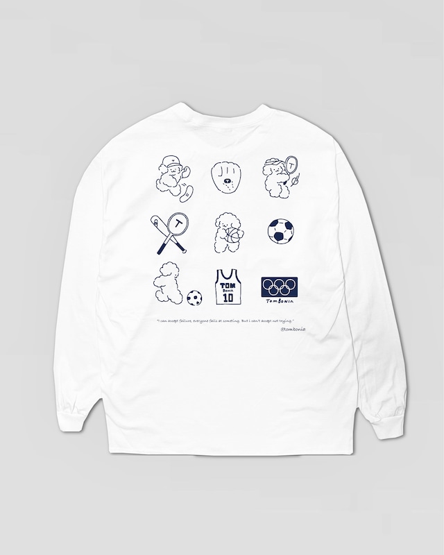 Sports long sleeve shirts White