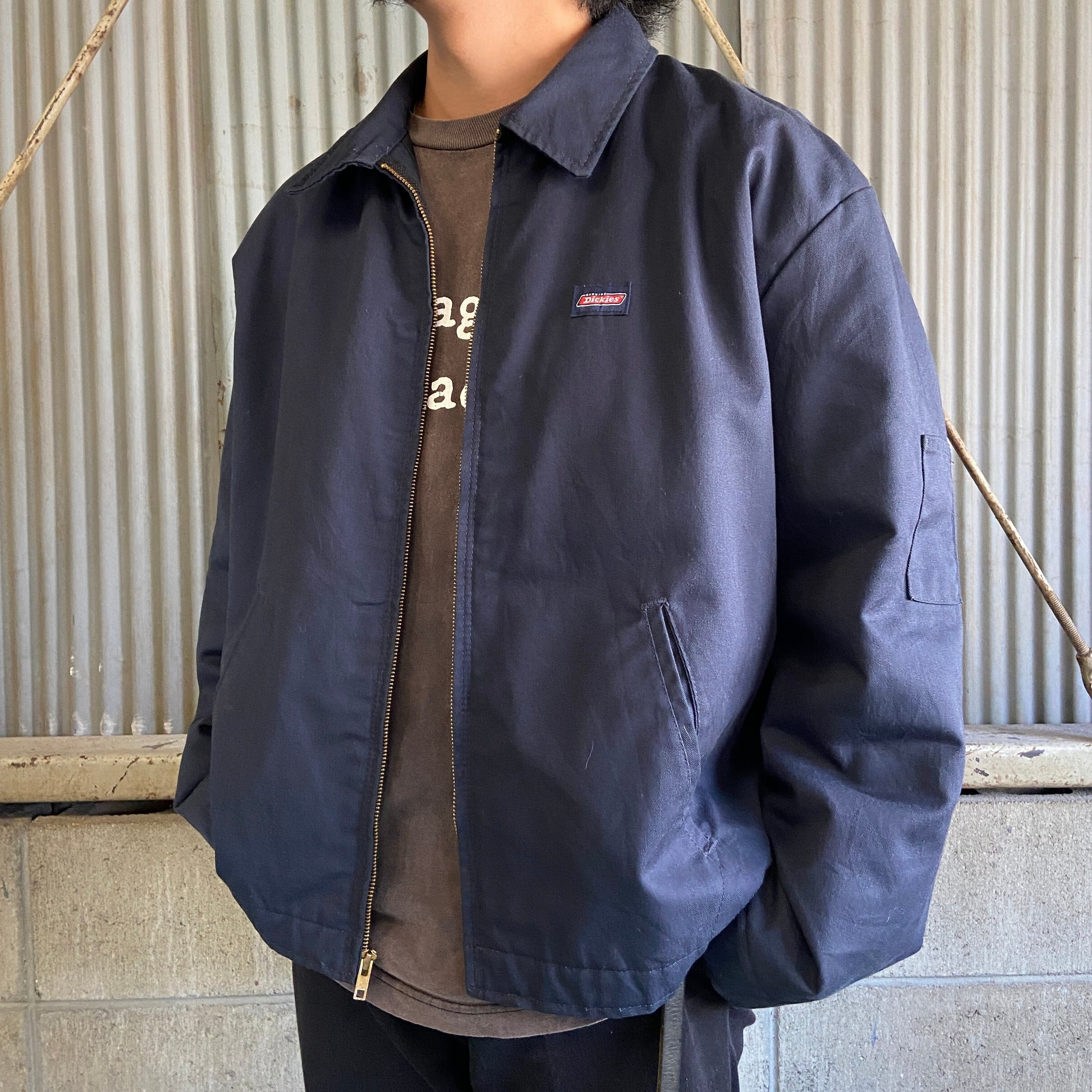 年代 Dickies ディッキーズ ワンポイント ワークジャケット メンズXL