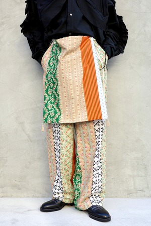 Midorikawa【APRON EASY PANTS  -FLOWER-】