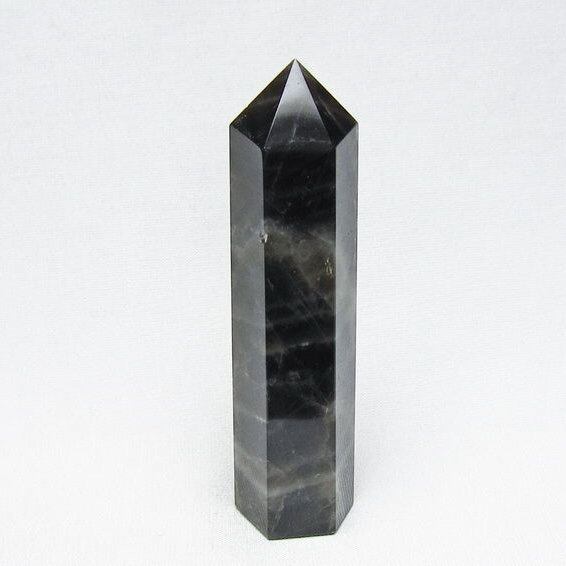 モリオン 六角柱 黒水晶 ポイント 置物 一点物 142-11208