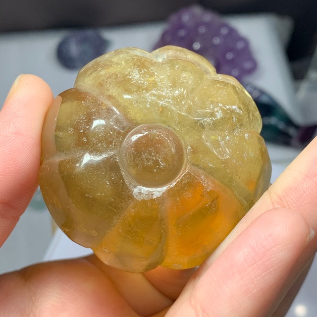 8.笑っているかぼちゃフローライト