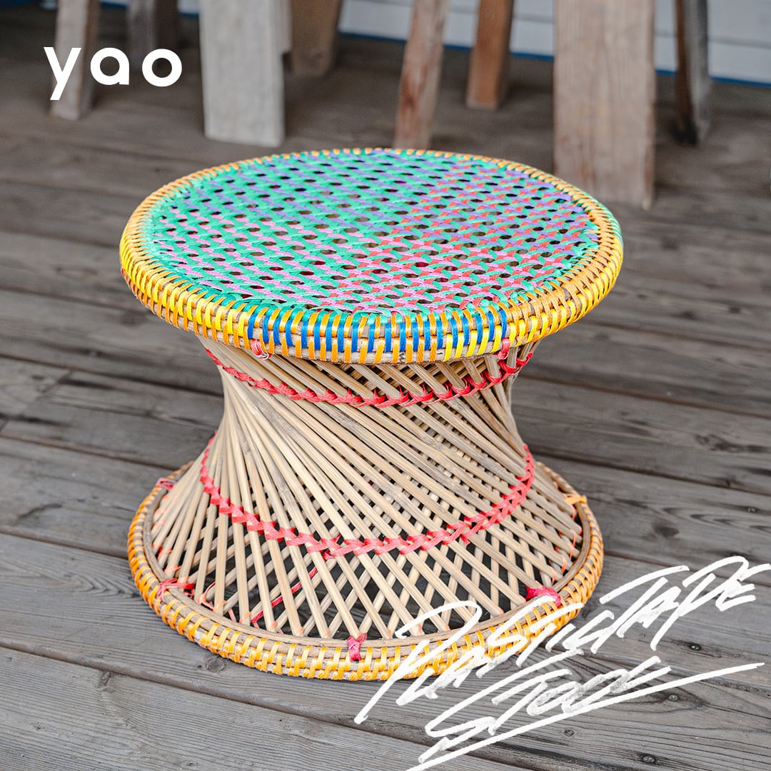 yao／プラスチックテープ・スツール（M）｜Plastictape Stool M