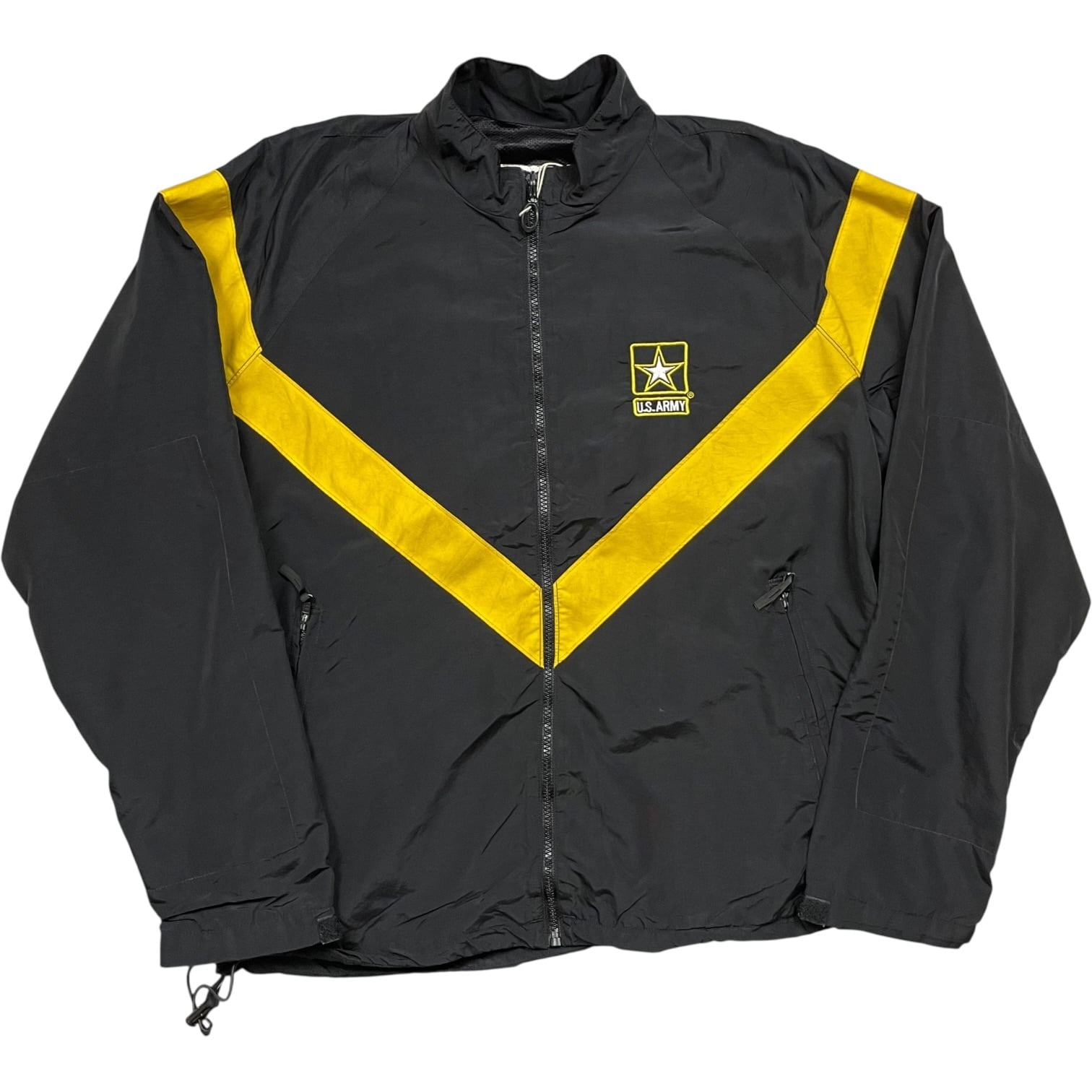 《L》U.S.ARMY アメリカ陸軍 トレーニングジャケット ドローコード ブラック no.9774