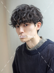 【メンズ】癖毛風マッシュ