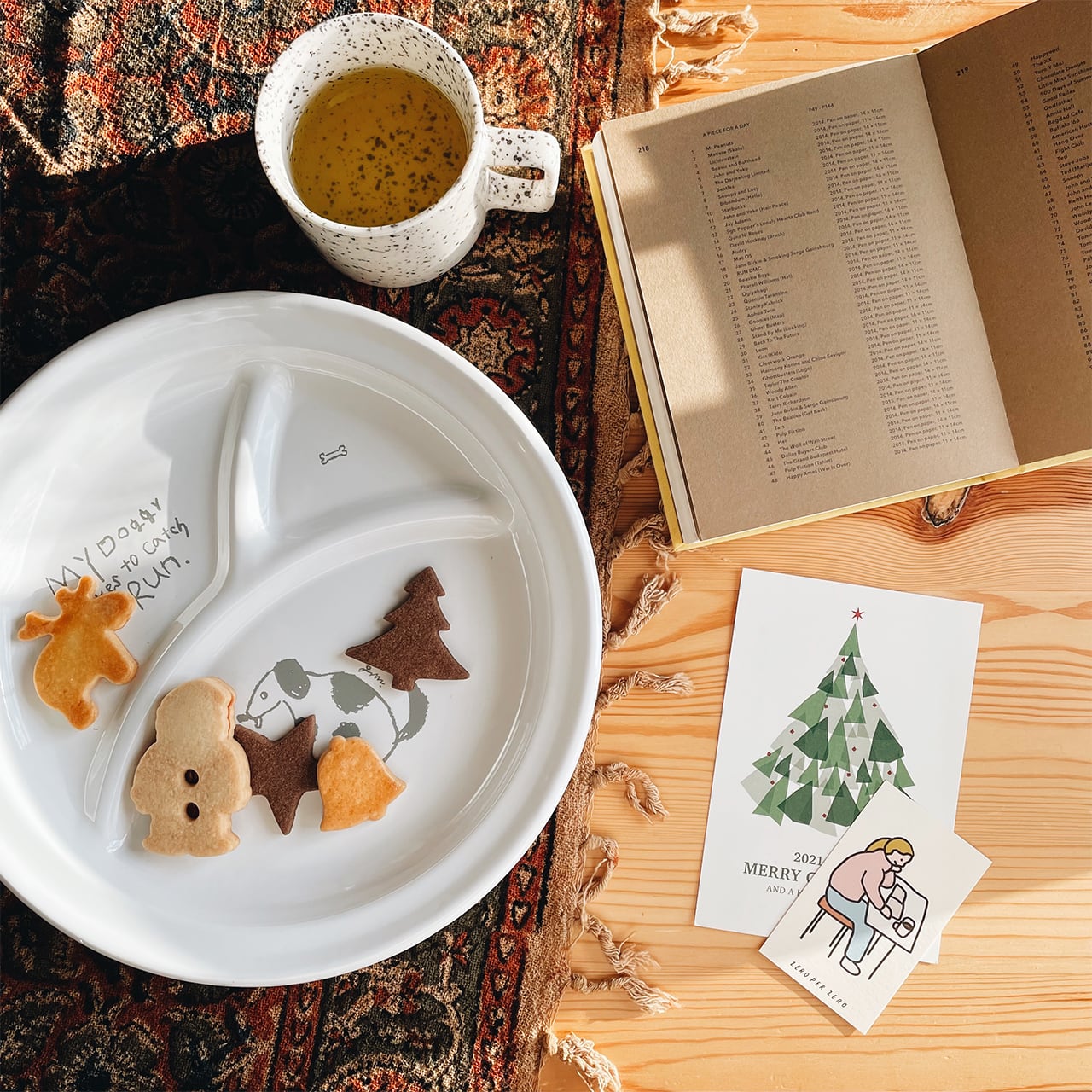 "DOG"&"CAT" hōrō lunch plate