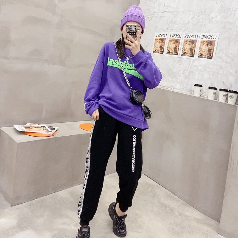 セーター スプリングルーズトップス 大きめサイズ 春物 ミックスインファッション3554085204