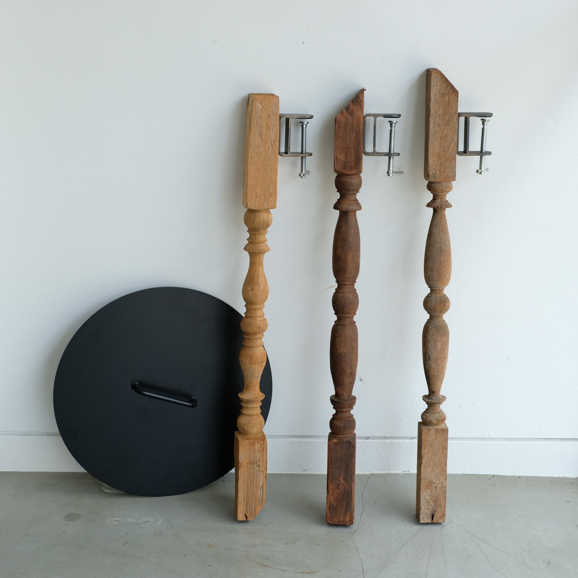 VONA wooden spindle CLAMP TABLE / HIGH | WEST VILLAGE TOKYO