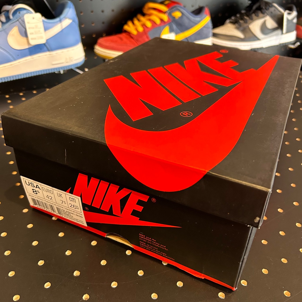 Nike Air Jordan 1 Retro High OG "Bred Toe" US8.5/26.5cm