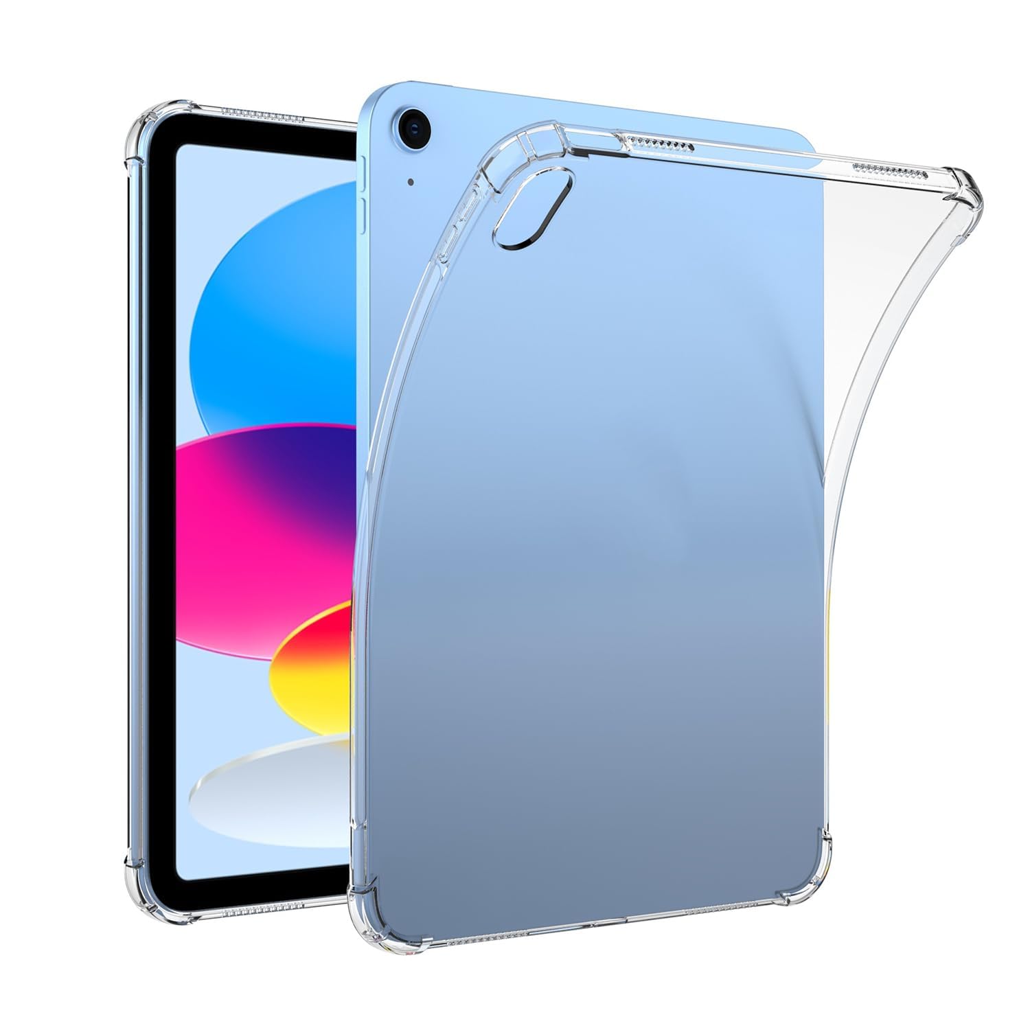 ipad 11 / 10 保護ケース ipad 11(A16)2025 11世代 11インチ / 10(A14)10世代 2022 10.9インチ ソフトケース 保護カバー クリスタル ソフトタッチ 落下吸収 衝撃吸収 傷防止 TPU素材 薄型 変色防止(透明)
