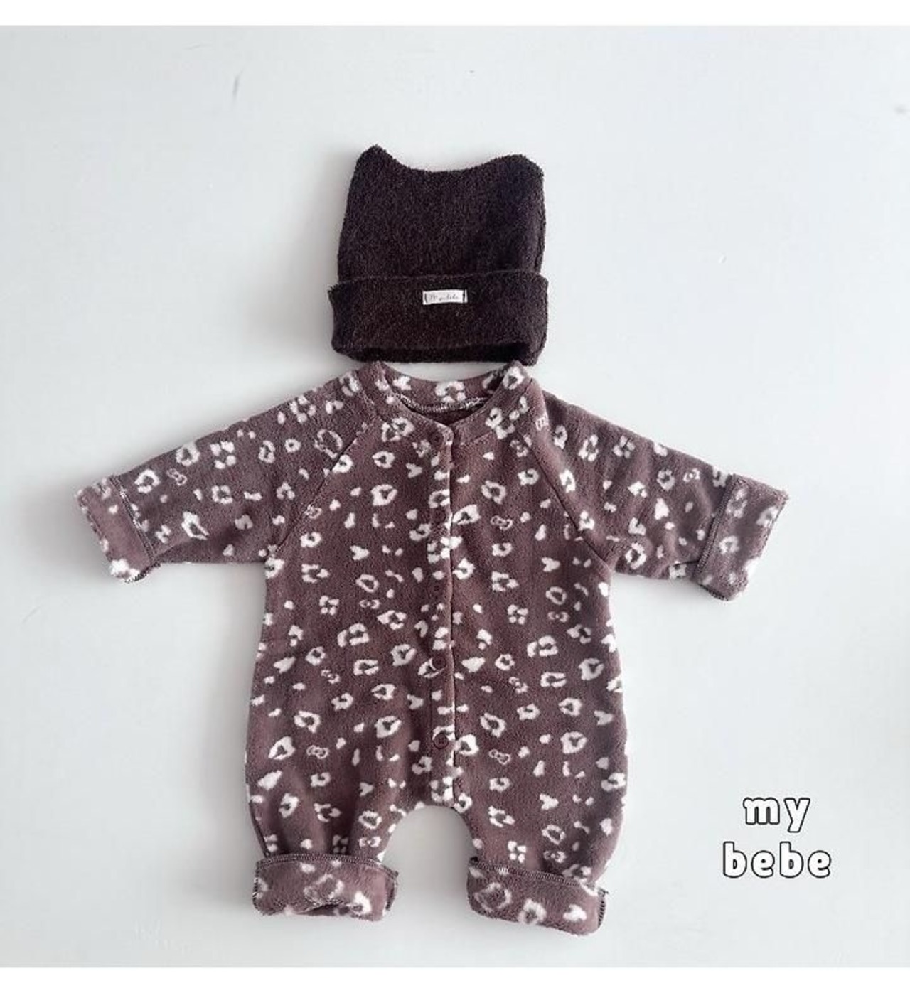 韓国子供服 / 26winter / my bebe / プードルスーツ(ボンネットセット) / ベビー / 冬服 *S~M*