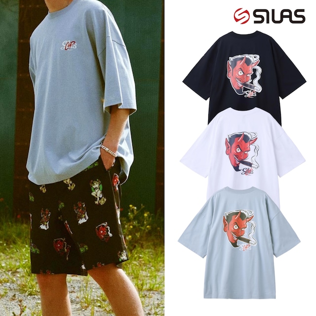 【SILAS】SILASxCOOP DEVIL FACE PRINT WIDE S/S TEE