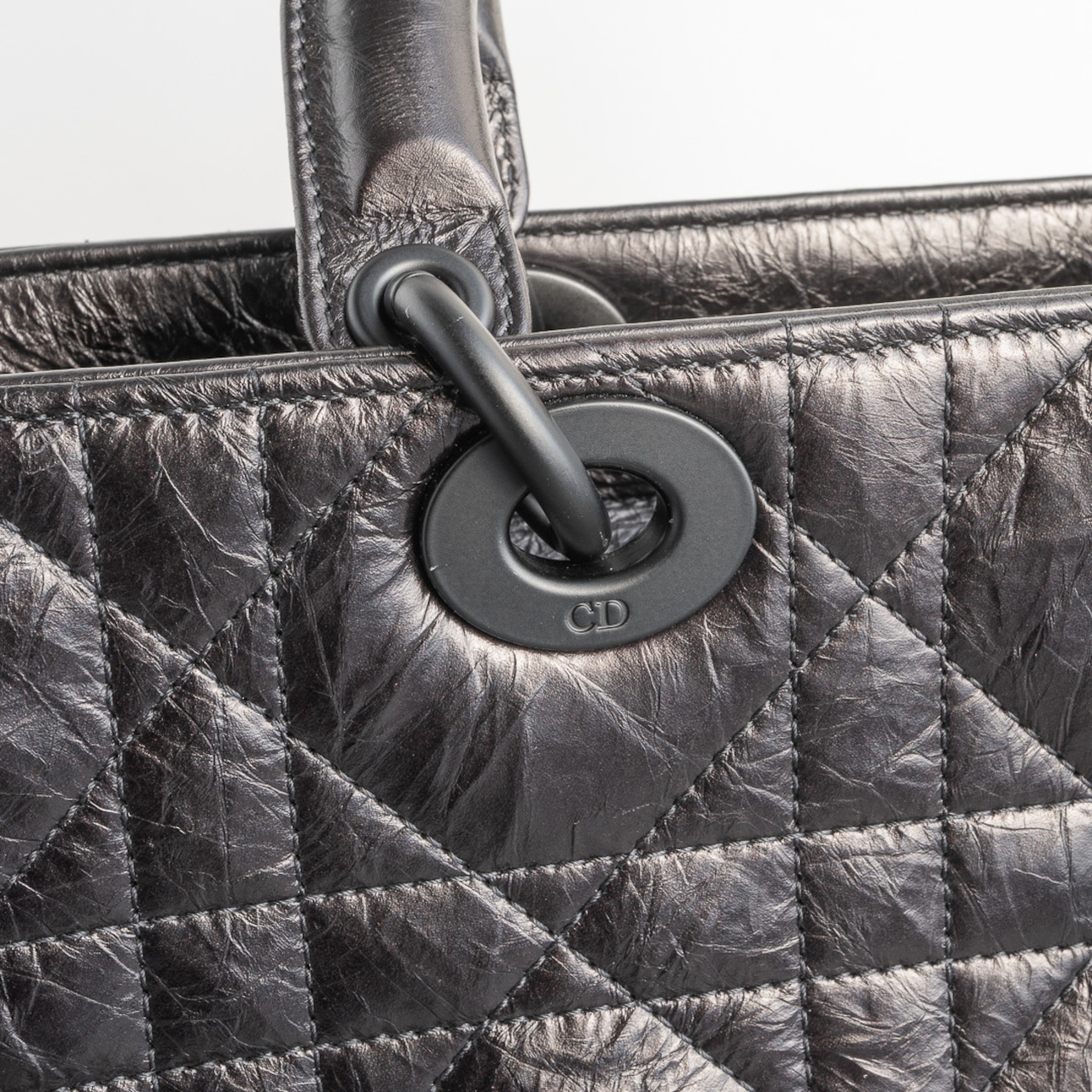 DIOR レディ D-サイア バッグ ミディアム ブラック