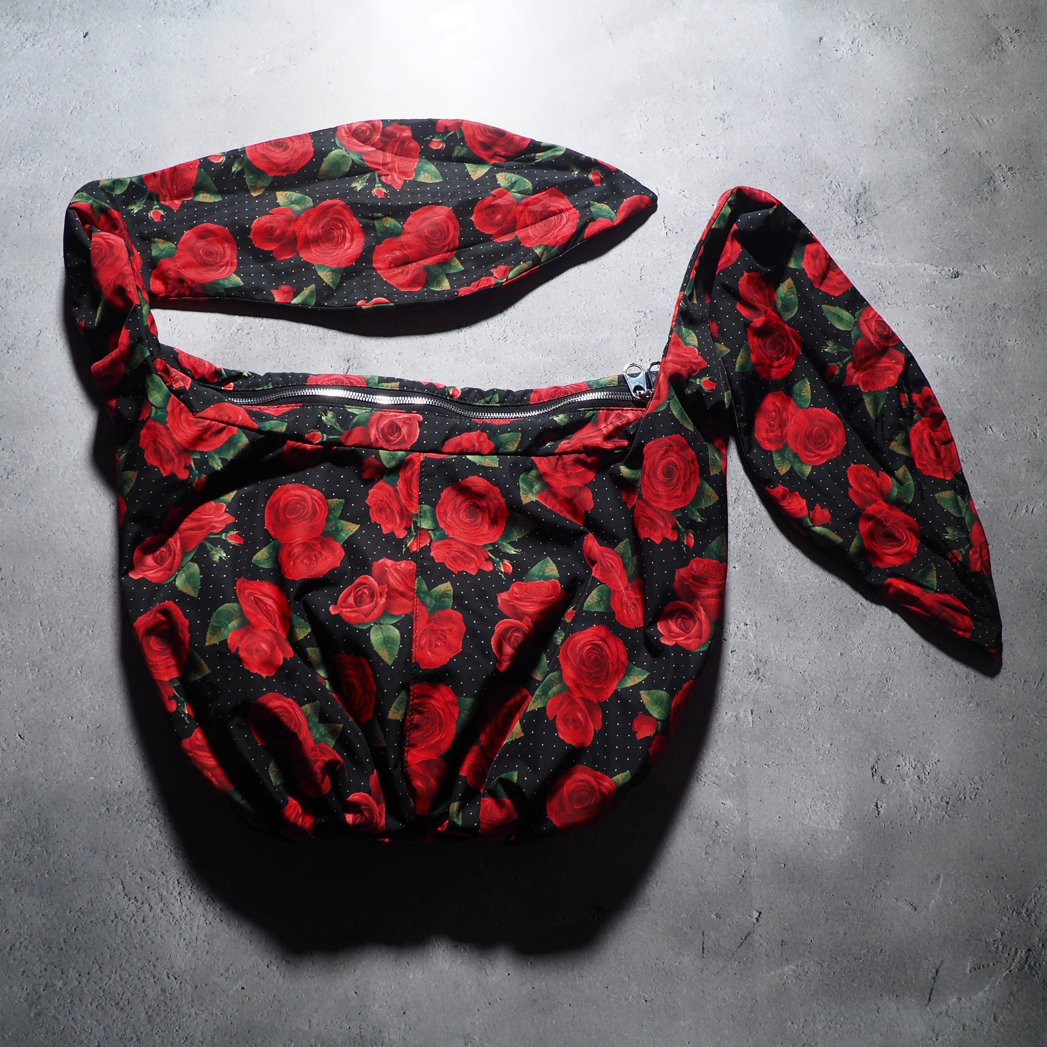Beautiful Rose Flower × Dot pattern Design 2ways hand shoulder Bag