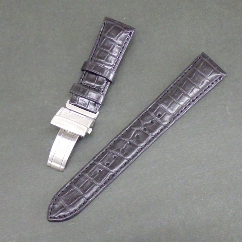 SEIKO セイコー 時計ベルト 20mm ワニ革 クロコダイルバンド L0H7011J9