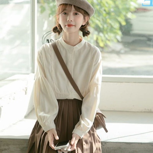 レディース ブラウス 春コーデ 長袖 新作 ゆったり オフィス きれいめ 春 トップス オフィスカジ 韓国ファッション