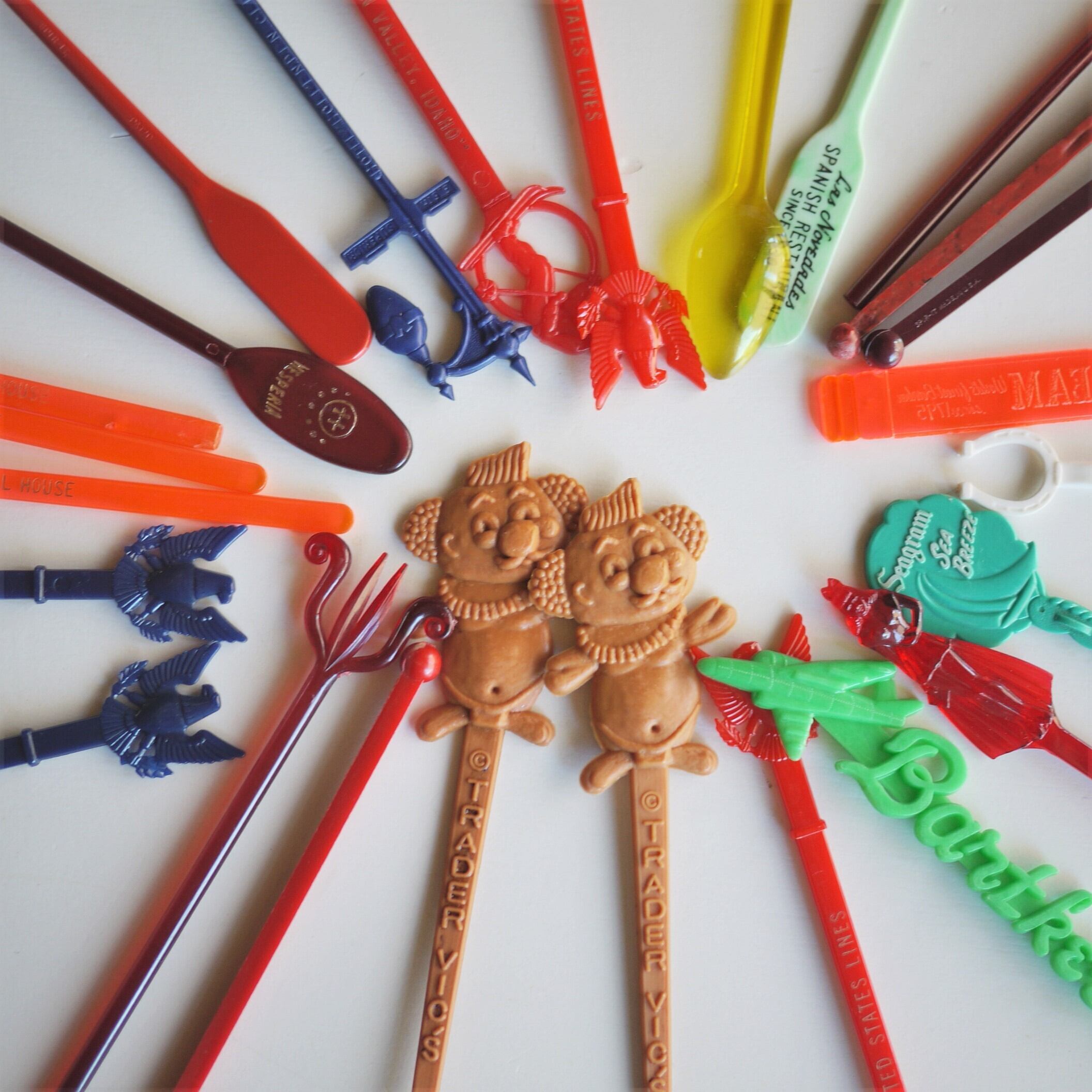 ヴィンテージマドラー12本 SWIZZLE STICKS 旅の思い出