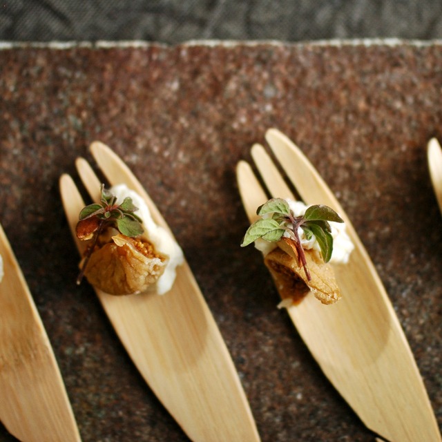 WASARA　カトラリー竹製フォーク　12本入　|　bamboo fork (12pc)　|　CW-001