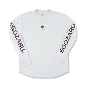 EGOZARU エゴザル　 EZLT-F2206 スリーブロゴ ロングスリーブTシャツ WHITE