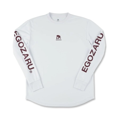 EGOZARU エゴザル　 EZLT-F2206 スリーブロゴ ロングスリーブTシャツ WHITE