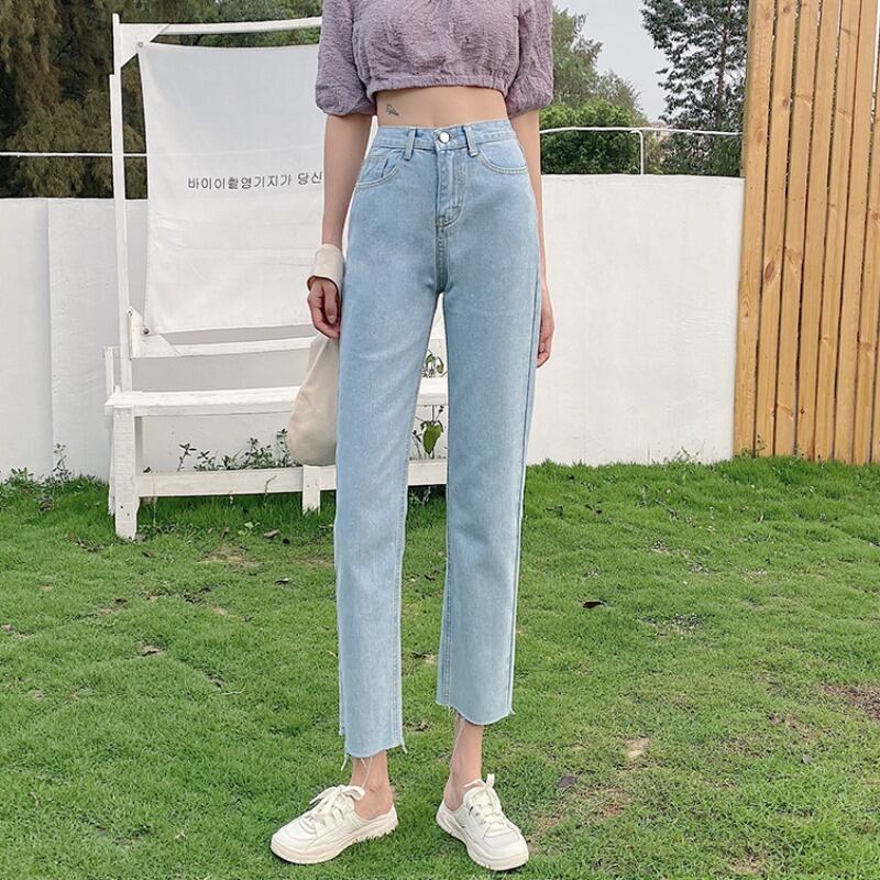 ハイウェストブルージーンズ サマールーズパンツ 夏物 YY-ファッション91362161050