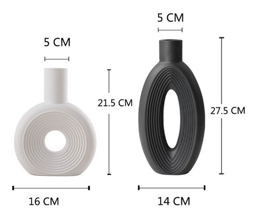 花瓶 陶器 ２個セット フラワーアレンジメント モダン フラワーベース 白い花瓶 黒い花瓶 アクセント装飾 ウェディング装飾 テーブルトップ装飾 リビングルーム装飾 ベッドルーム装飾