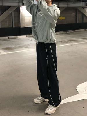 Nylon Snap Patch Lined  Pants (3color)