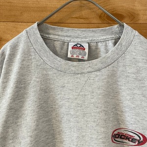 【ALSTYLE】90s USA製 半袖 Tシャツ ホッケークラブ ワンポイント バックプリント 2XL オーバーサイズ US古着 アメリカ古着