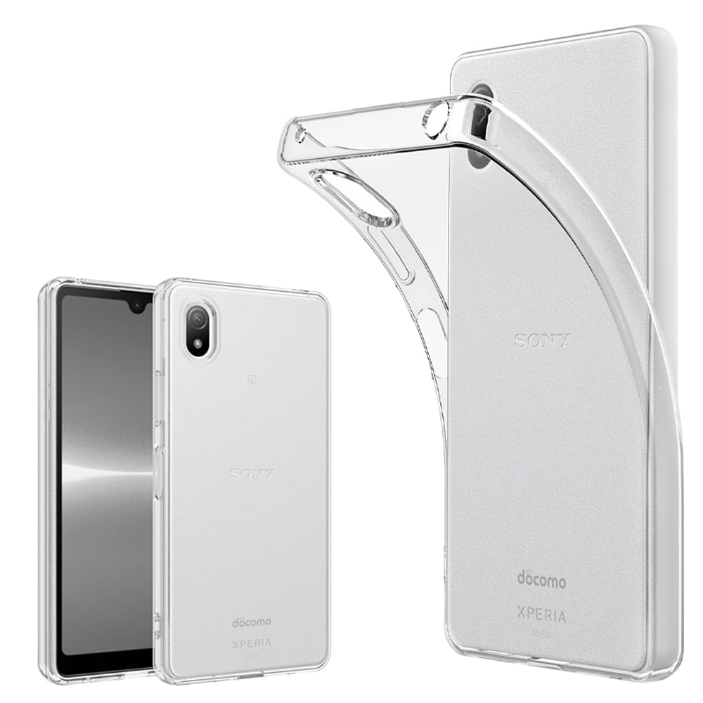 Xperia Ace III SO-53C SOG08 用 ケース ソフトケース カバー ケース 薄型 軽量 耐衝撃 衝撃吸収 シリコン TPU 透明 携帯カバ- ワイヤレス充電用 無地 シンプル 全面 クリア マイクロドット加工 エクスペリア エース3so-53c sog08 用 互換性あり