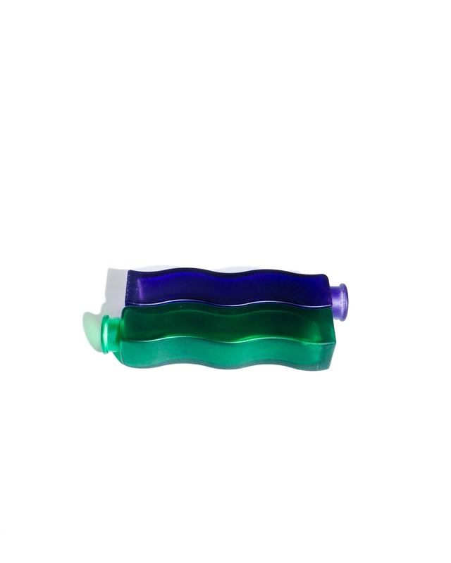 90s old ikea Glass Wave Vase