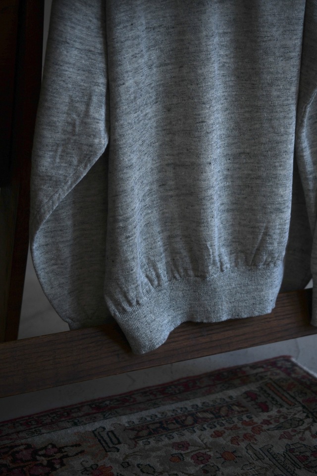 HERILL / Linen deadstock Sweater (Gray)