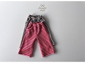 ルプティモ / le petit mo / ストライプターンアップパンツ / 韓国子供服 / キッズ / 26winter〖取寄〗*XS~XL*