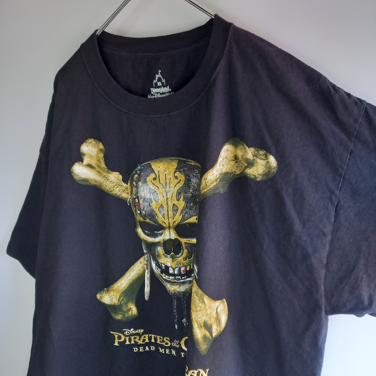 ディズニー　パイレーツオブカリビアン　クルーネック　Tシャツ　オーバーサイズ　黒