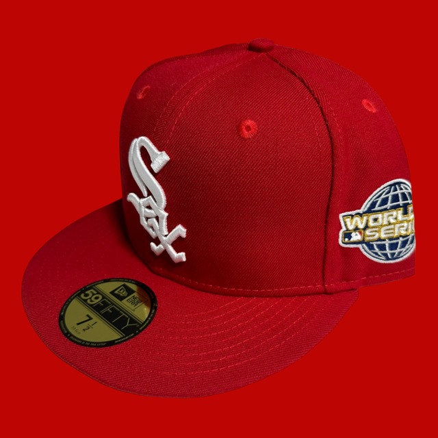 Chicago White Sox 2005 World Series New Era 59Fifty  Fitted / Red (Light Blue Brim)