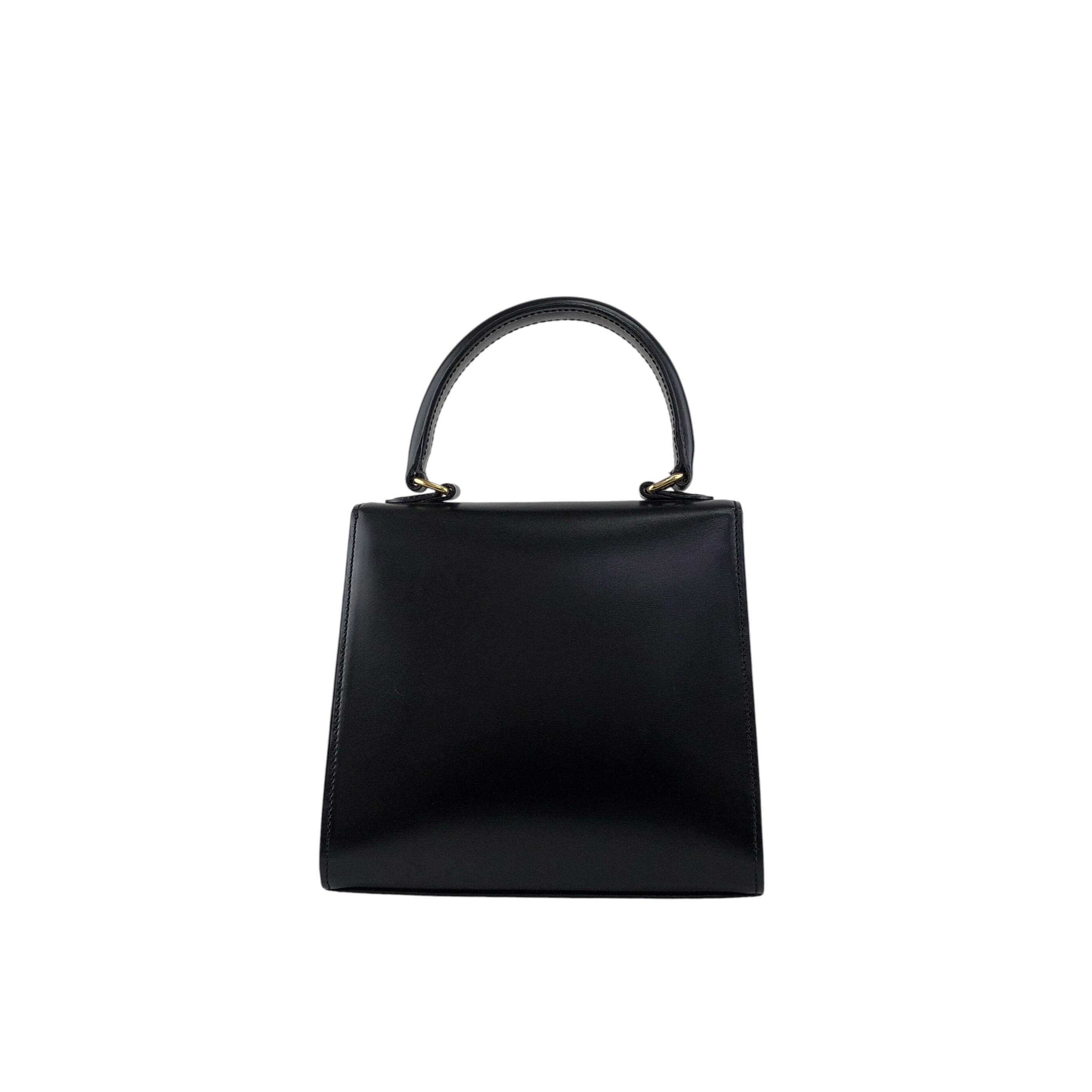 CELINE セリーヌ ショルダーバッグ ブラック ガンチーニ レザー 2way