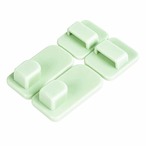 【 送料無料 1000円 ポッキリ 】リモコンホルダー 粘着 壁掛け 2個セット リモコン収納 リモコンラック 穴あけ不要 両面テープ 小物収納 壁面収納 テレビ エアコン キッチン収納 デスク収納 省スペース ABS 同色2個　cw-a-1968-1