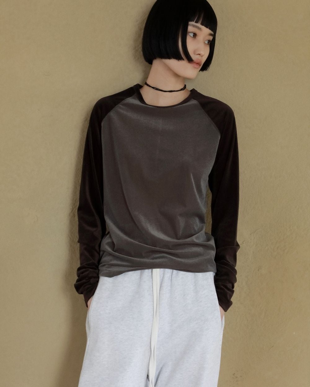 anuke 】Sheervelour Baseball T-shirts | valance 福井｜レディース