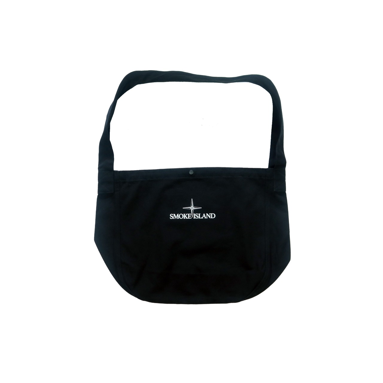 SMOKE ISLAND NEWSPAPER BAG [BLACK CANVAS]