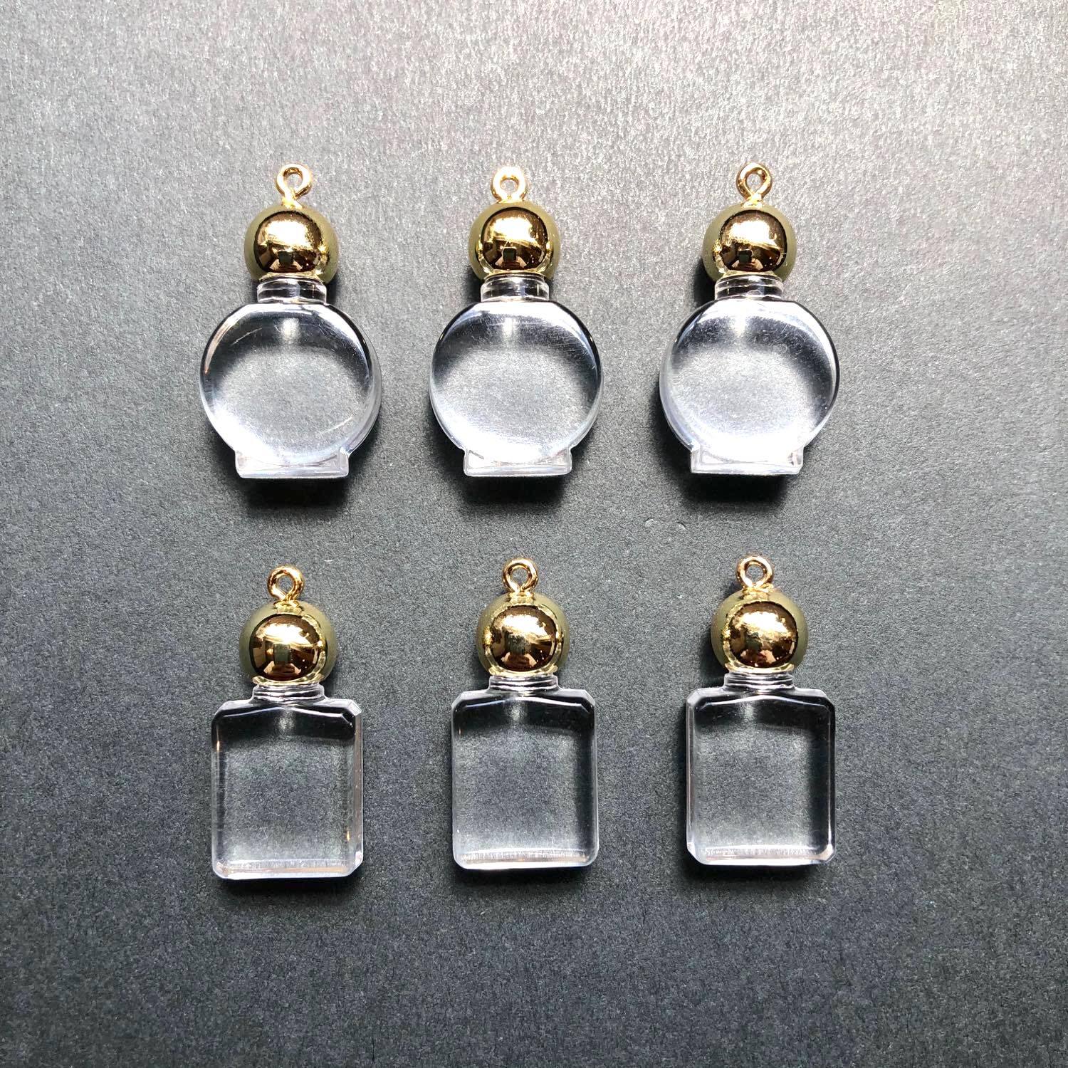 香水瓶モチーフのアクリル製チャーム（ラウンド） | Dua-アクセサリー