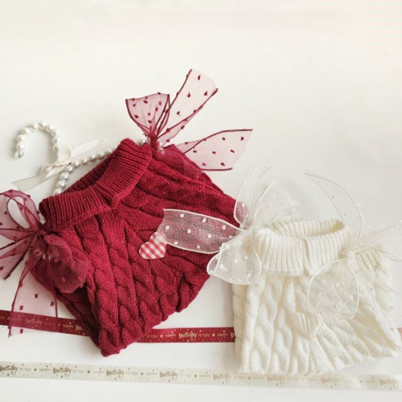 キュートなニットのトップス 犬服猫服 00523