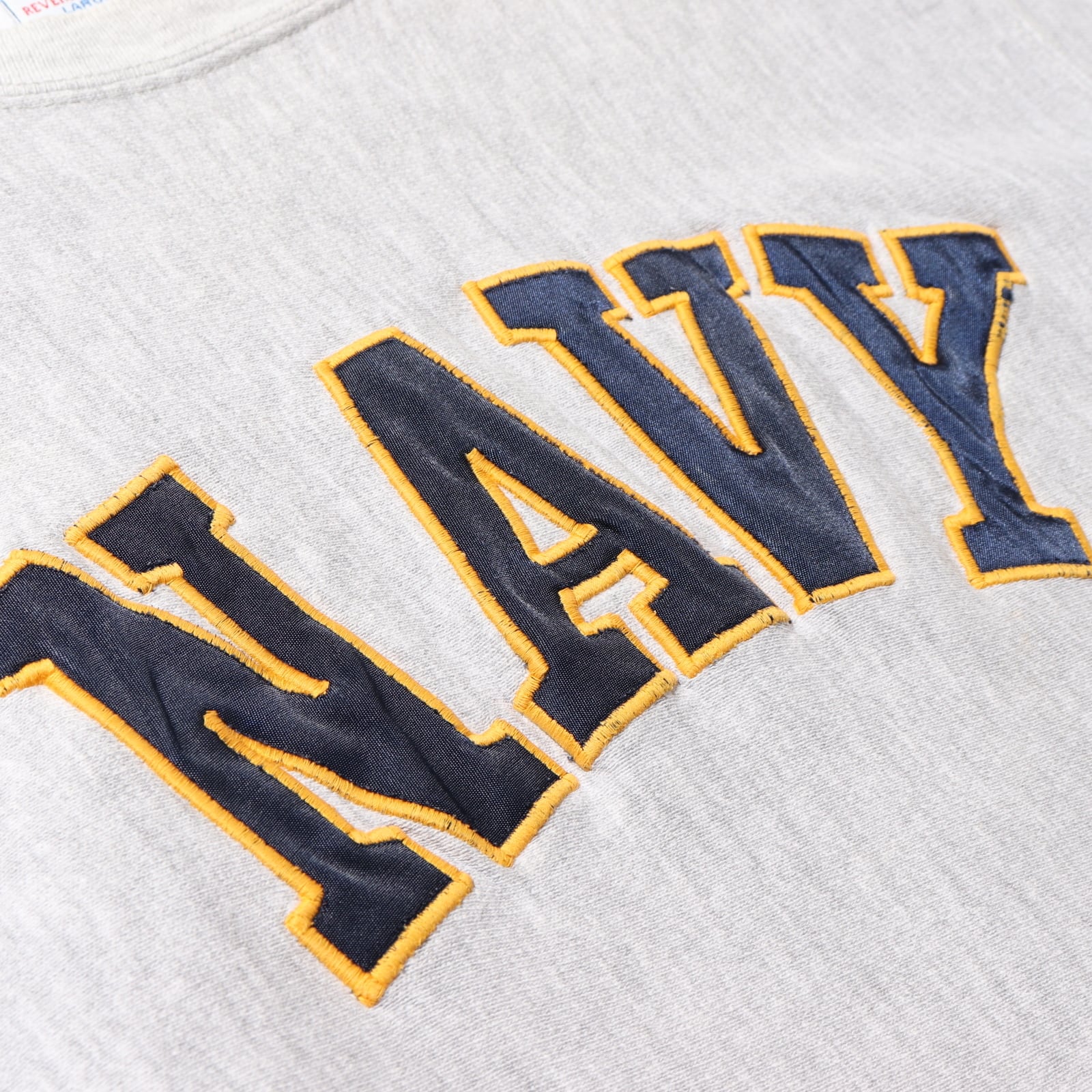 希少 L 90s U.S.NAVY 海軍 リバースウィーブ チャンピオン グレー USA 