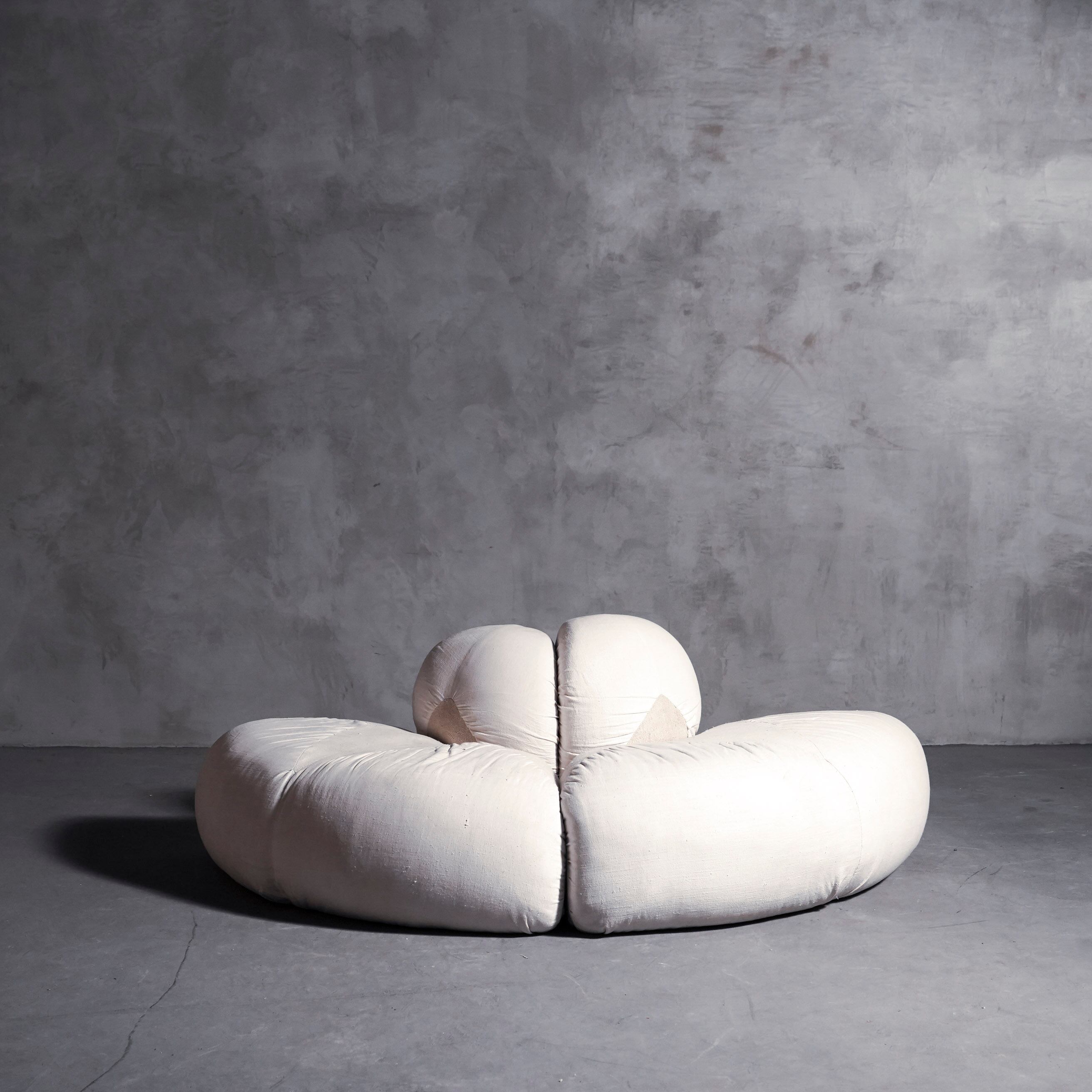 ソファ/ファブリックソファー/リネンソファー/フレンチアンティーク/フレンチリネン/店舗什器/ディスプレイ