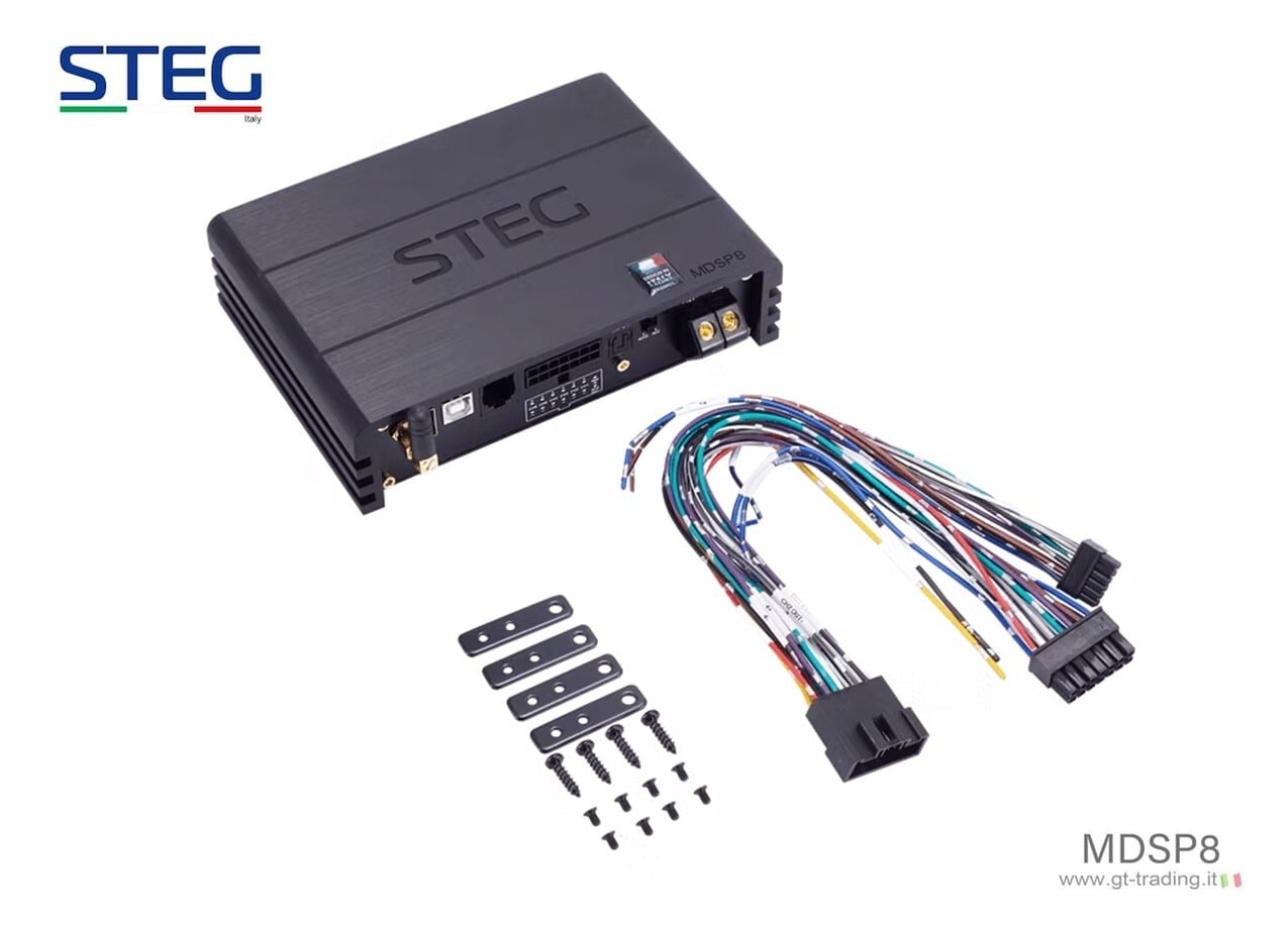 国内正規品】STEG 「MDSP8」 6chアンプ内蔵8chDSP(デジタルシグナル