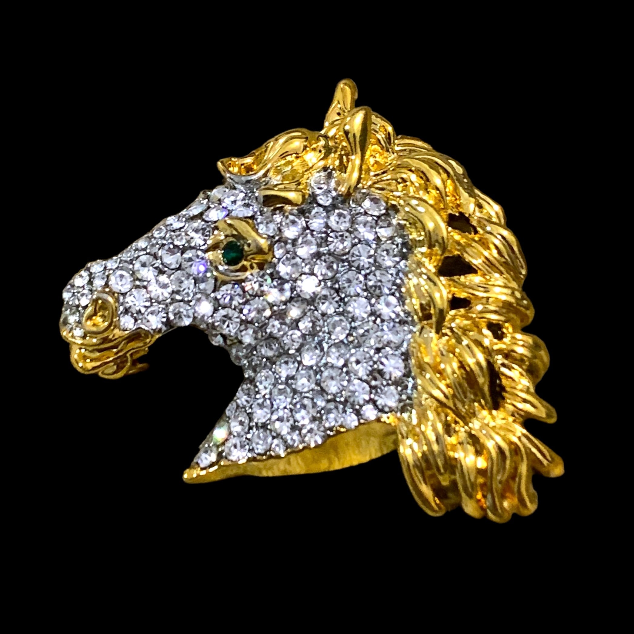 Golden horse ブローチ