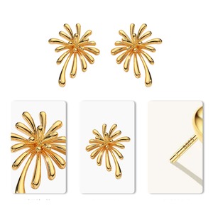 ゴールド ブルームライン ピアス W10423