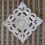 ブロックプリント生地【50cm単位】インド綿  ストライプ柄 黒×生成り #47399-BK3