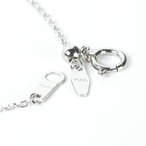 クロスデザイン エメラルドカット ダイヤモンド ネックレス Pt / 2.000ct