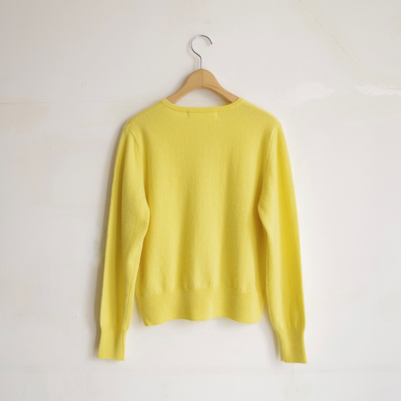 one f.  Cashmere Crew Neck Cardigan